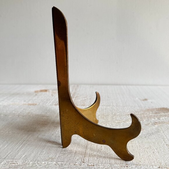 Vintage Brass Easel - Vintage Brass Decorative Stand - Picture 5 of 8